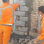 پلمپ درب ورودی پاتوق معتادین واقع در ۱۷ شهریور۲۶ توسط حوزه خدمات شهری منطقه یک
