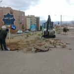 روند عملیات بهسازی بلوار امامیه توسط نیروهای عمران منطقه یک