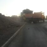خاکبرداری و پیاده روسازی میلاد یک توسط حوزه خدمات شهری منطقه یک با همکاری اداره موتوری شهرداری