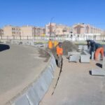احداث جوبه در تقاطع اجتهاد و بعثت توسط نیروهای عمران منطقه یک