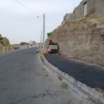 زیرسازی و اسفالت پیاده روی خیابان بهشت