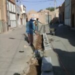 اجرای جدول  معابر ولی عصر ۲۶ و ۲۸ و معابر فرعی