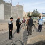 هماهنگی جهت اجرای زمین ورزشی واقع در خیابان نیستان