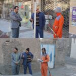 بازدید میدانی سرپرست منطقه یک شهرداری بیرجند از وضعیت نظافت سطح شهر