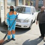 بازدید میدانی شهردار منطقه یک از وضعیت نظافت سطح شهر