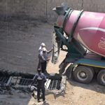 عملیات بتن ریزی گذرگاه عابرپیاده پل میدان آزادی